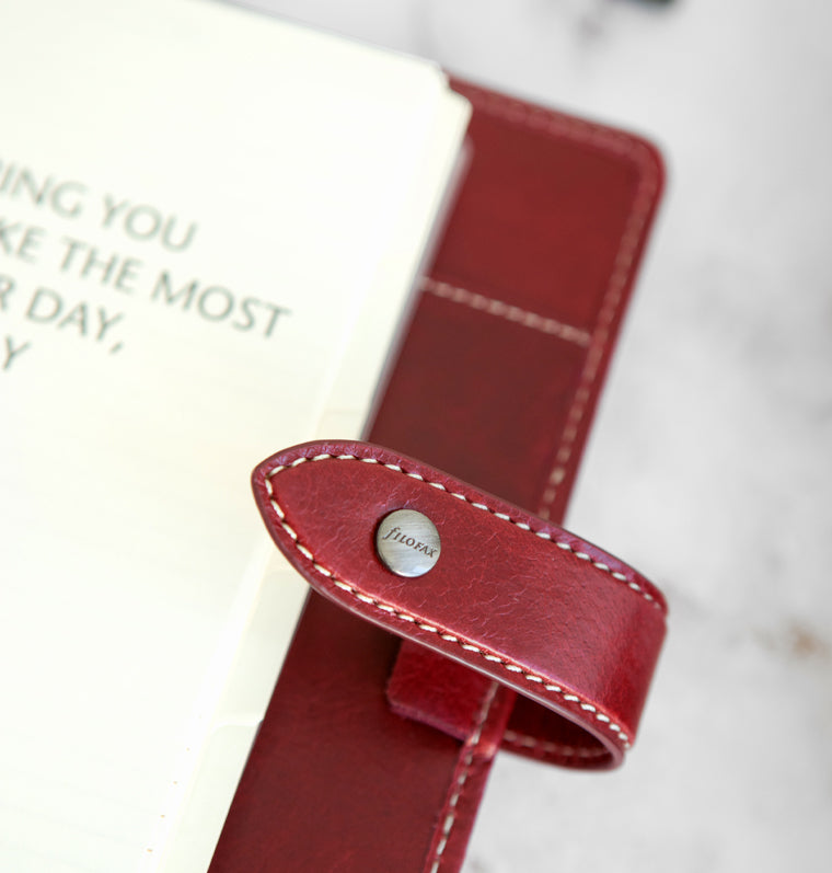 Malden Personal Leather Organiser Burgundy