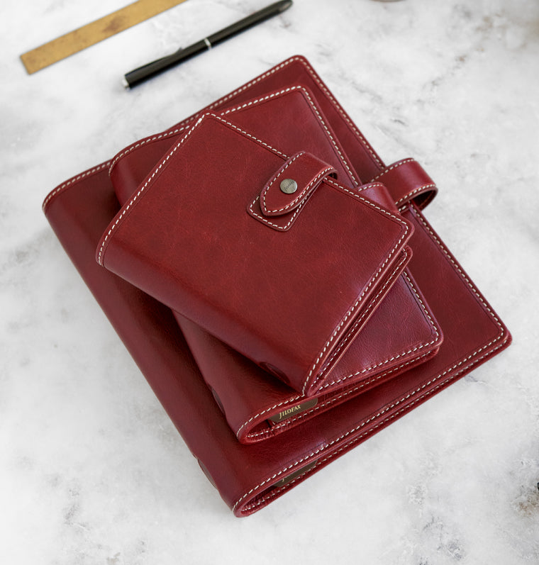 Malden Leather Organiser Burgundy