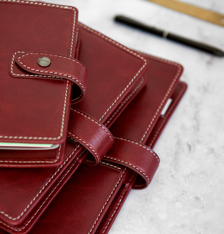 Malden Personal Leather Organiser Burgundy