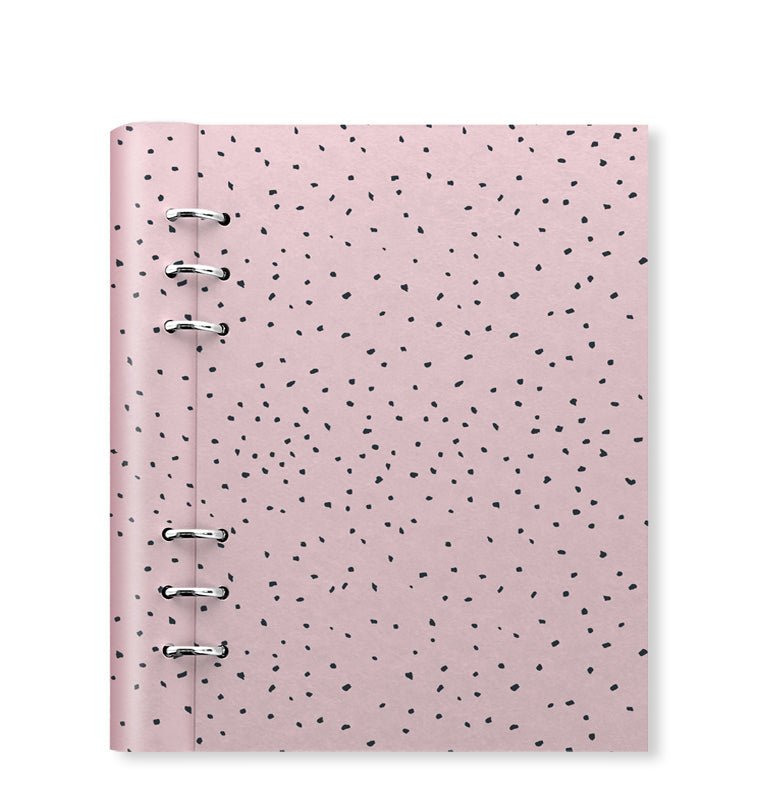 clipbook confetti rose quartz A5 front