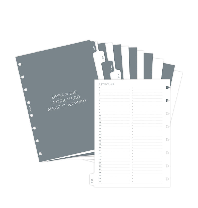 Minimal Σημειωματάριο / Διαχωριστικά Α5 για Planner