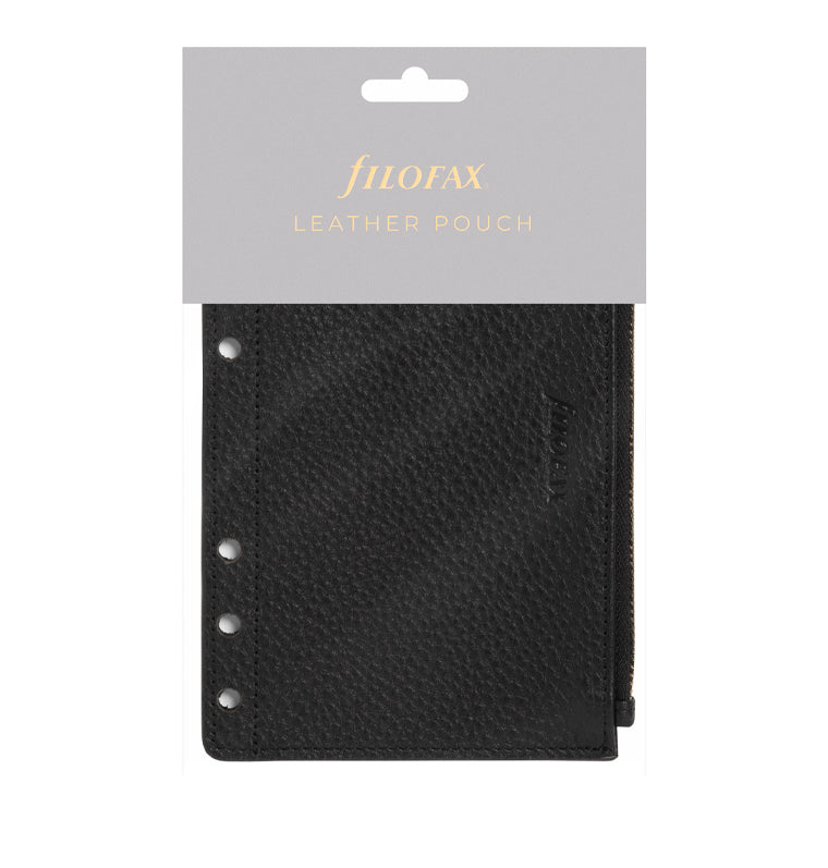 Δερμάτινο pouch με φερμουάρ - 133009