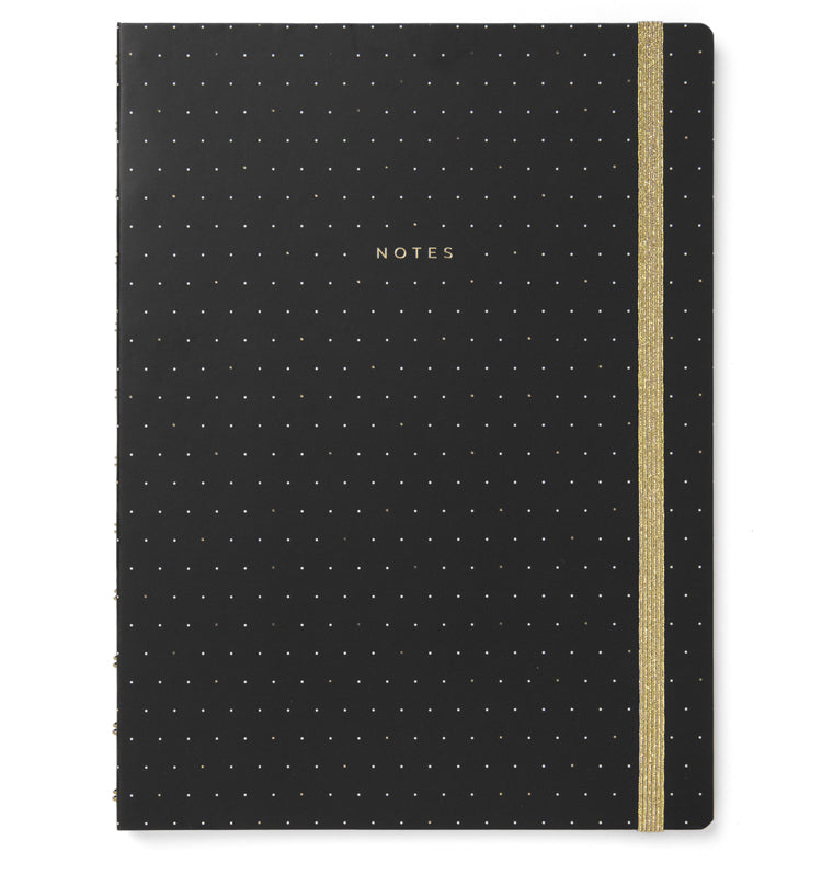Moonlight A4 Refillable Notebook Black