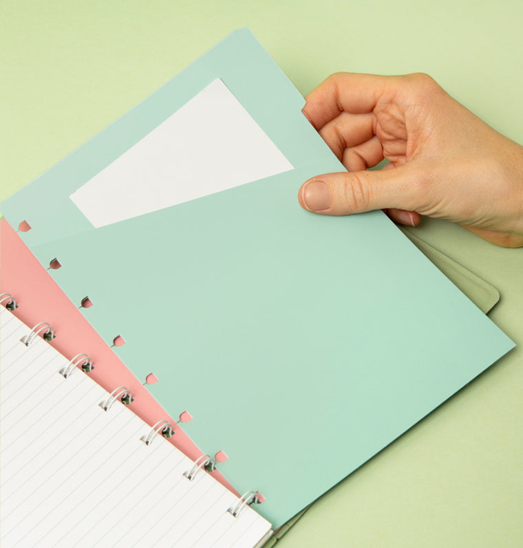 Filofax Classic Pastels A5 Refillable Notebook Sage