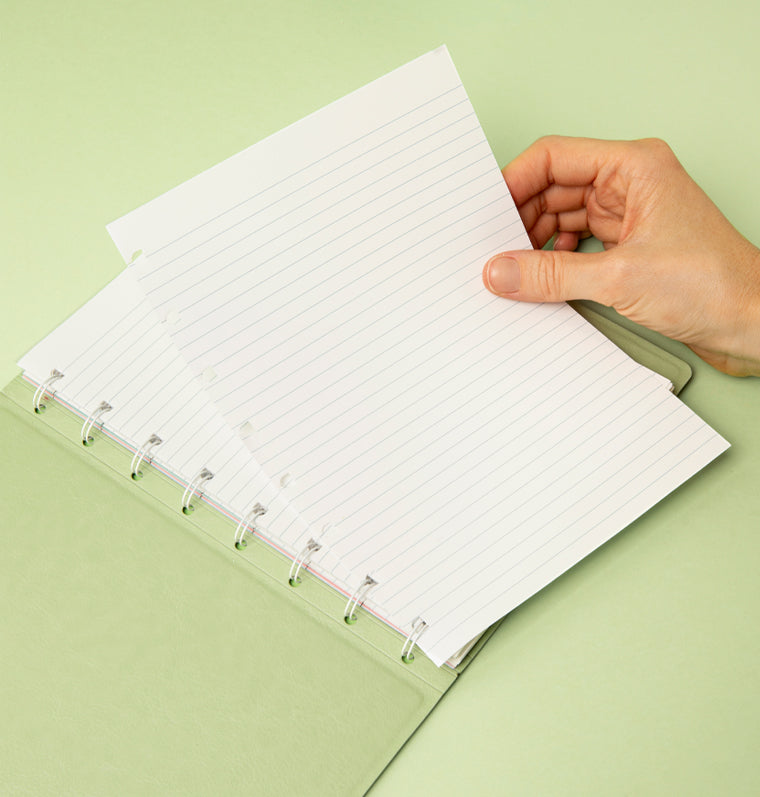 Filofax Classic Pastels A5 Refillable Notebook Sage