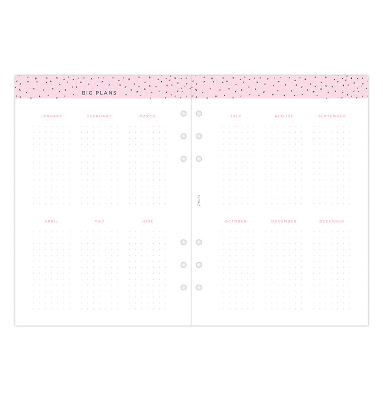 Confetti Week On Two Pages Diary - A5 2024 Multilanguage - Filofax