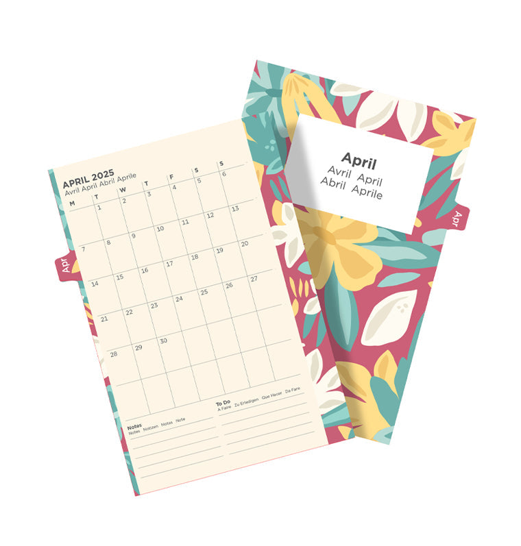 Pocket Floral Illustrated Diary Refill Pack - 2025 - 25-6321