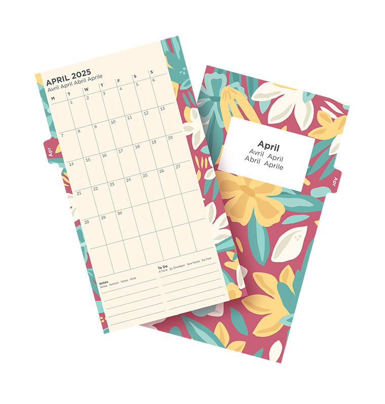 Personal Floral Illustrated Diary Refill Pack - 2025 - 25-6341