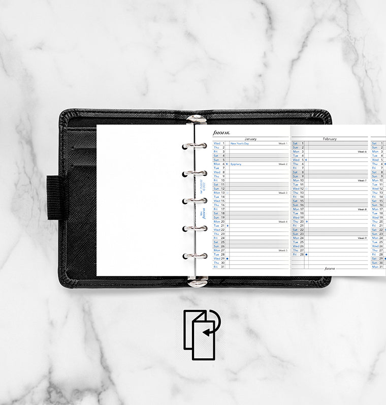 Vertical Year Planner - Mini 2025 English - Filofax
