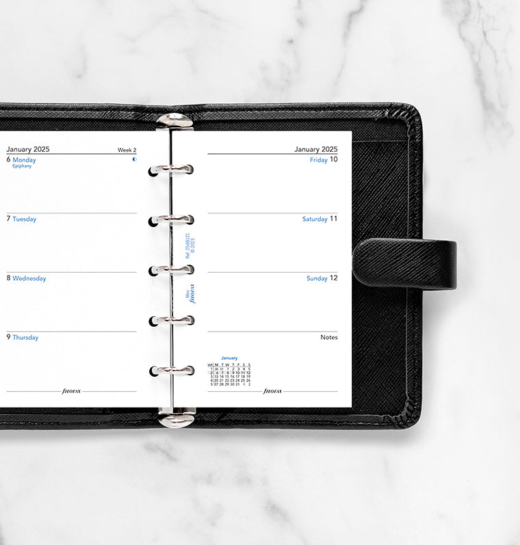 Mini Ημερολόγιο Εβδομάδα σε δύο σελίδες, Αγγλικό - 2025 - 25-68121