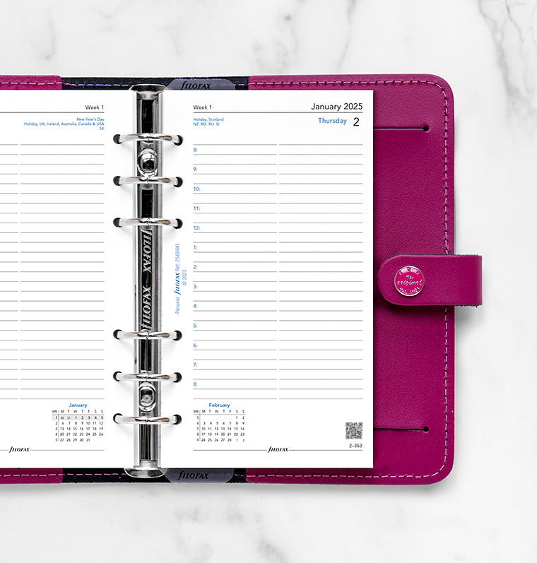 One Day On A Page Diary With Appointments - Personal 2025 English - 25-68441