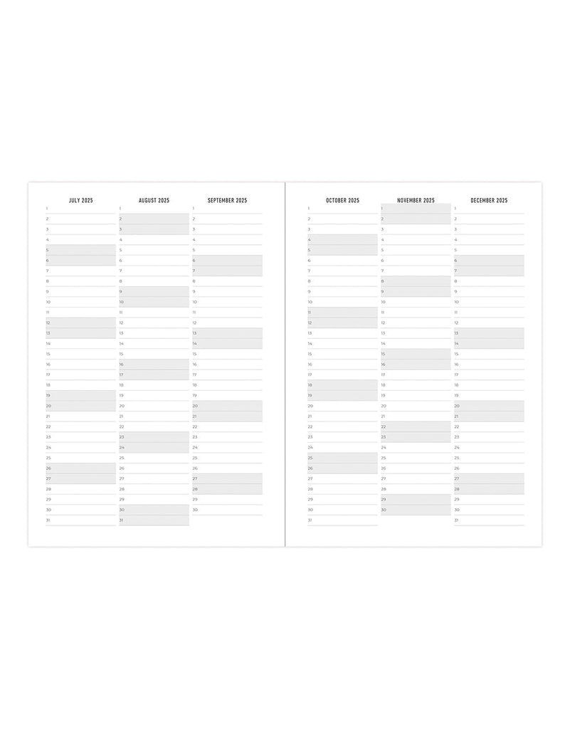 Letts Spring Valley A5 Week to View 18-Month Diary 2025-2026 - Multilanguage 26-031799