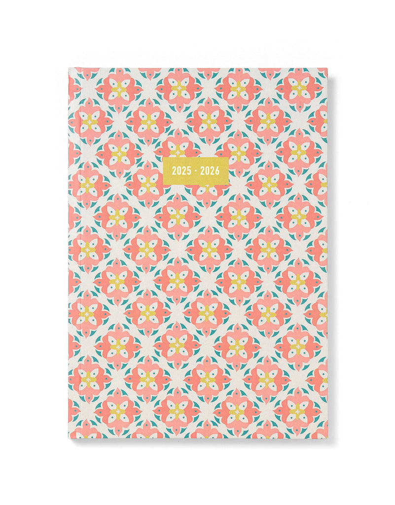 Letts Morocco A5 Day to a Page Diary with Appointments 2025-2026 - Multilanguage 26-031815