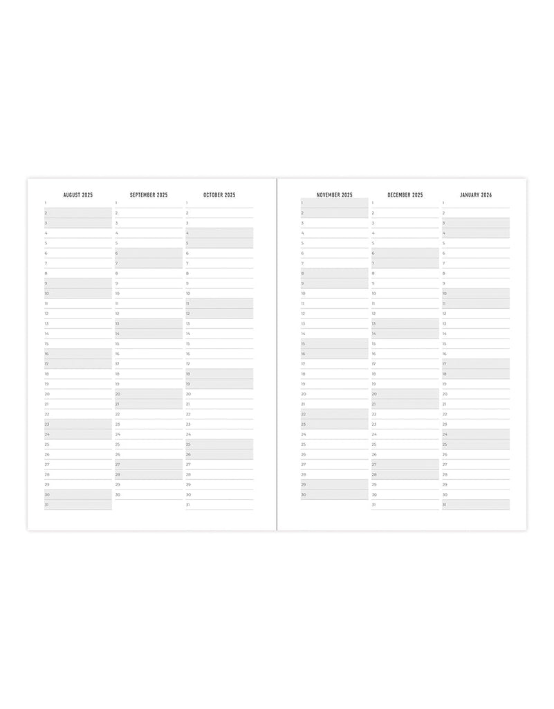 Letts Morocco A6 Day to a Page Diary with Appointments 2025-2026 - Multilanguage 26-031822