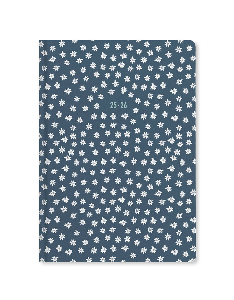 Letts Daisies A5 Week to View Diary 2025-2026 - Multilanguage 26-031865