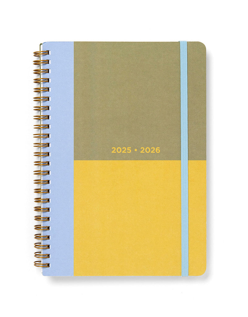 Letts Colour Block A5 Day to a Page Diary with Appointments 2025-2026 - Multilanguage 26-031897