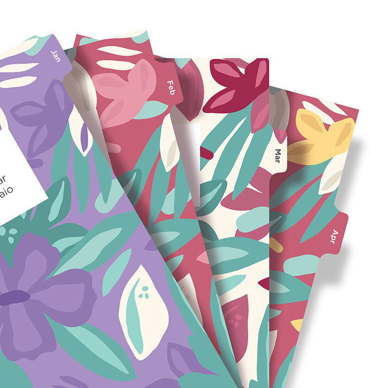 A5 Floral Illustrated Diary Refill Pack - 2026 - 26-6351