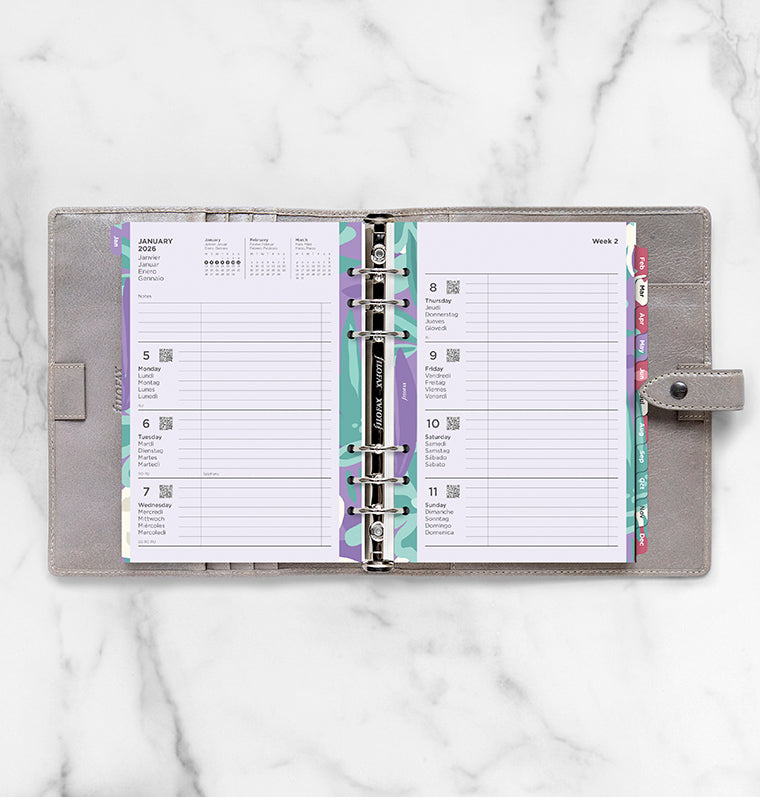 A5 Floral Illustrated Diary Refill Pack - 2026 - 26-6351