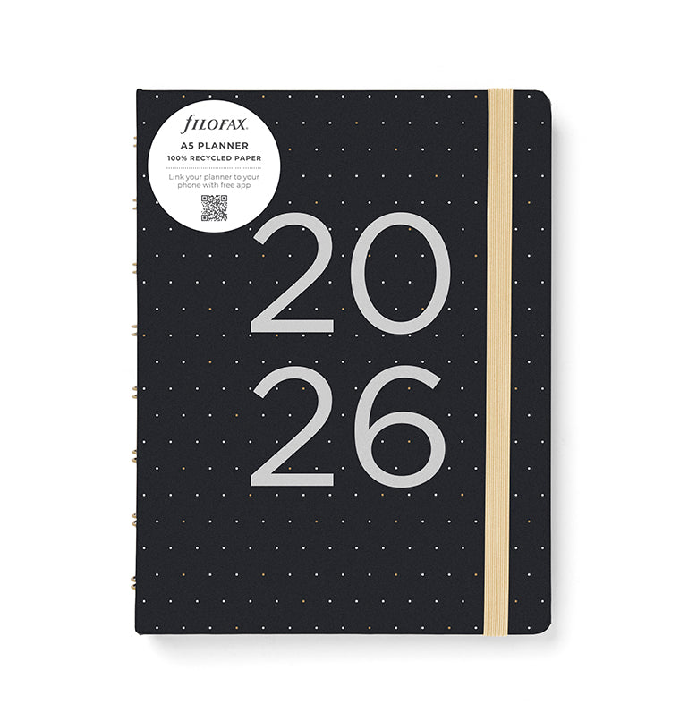 26-68300, Moonlight A5 Ημερολόγιο Black 2026