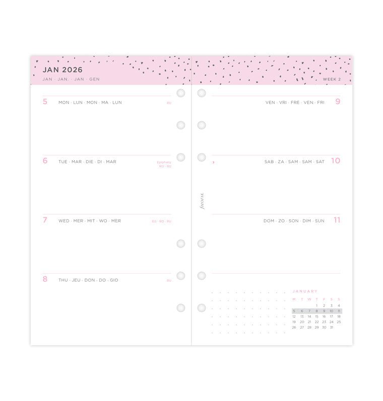 Confetti Week to View Diary - Personal 2026 - 26-68491
