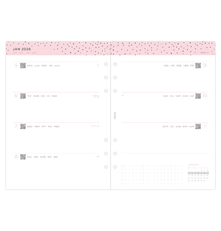 Confetti Week to View Diary - A5 2026 - 26-68591