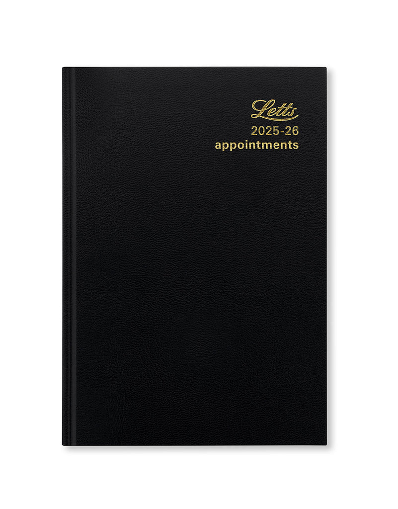 Letts Standard A5 Day to a Page Diary with Appointments 2025-2026 - English 26-TA1XBK