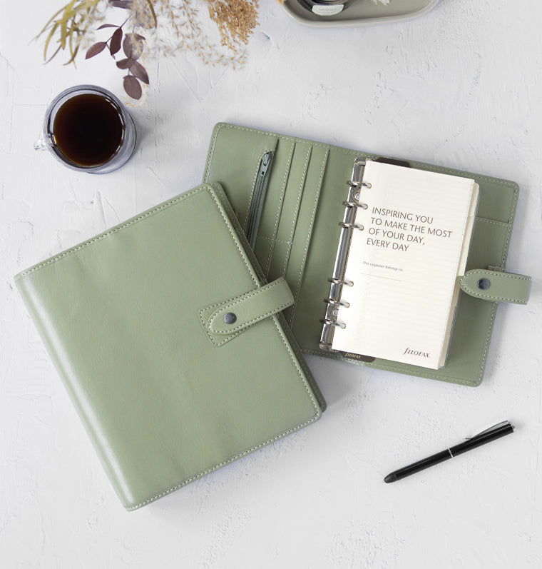 Malden Personal Leather Organiser Vetiver