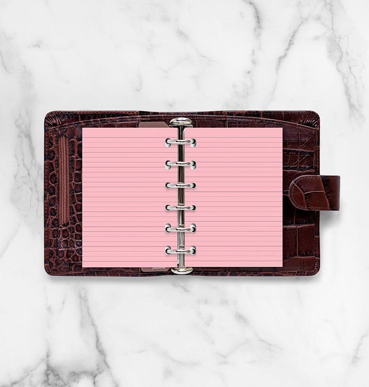 Pocket Ροζ ριγέ σημειώσεις
