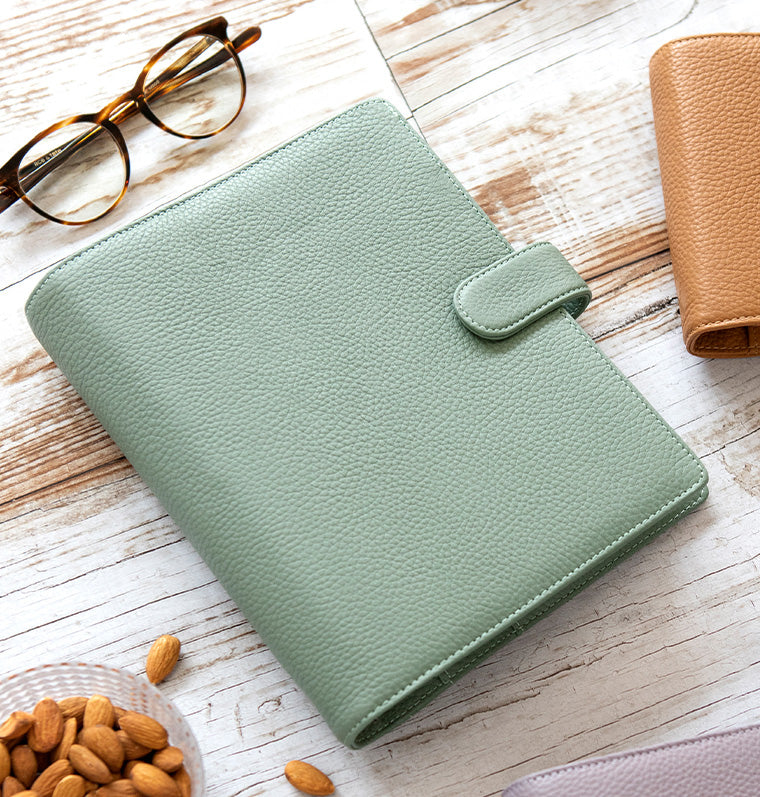 Filofax Organizer Norfolk A5 Sage 2026 - Cuir Élégant Et Pratique