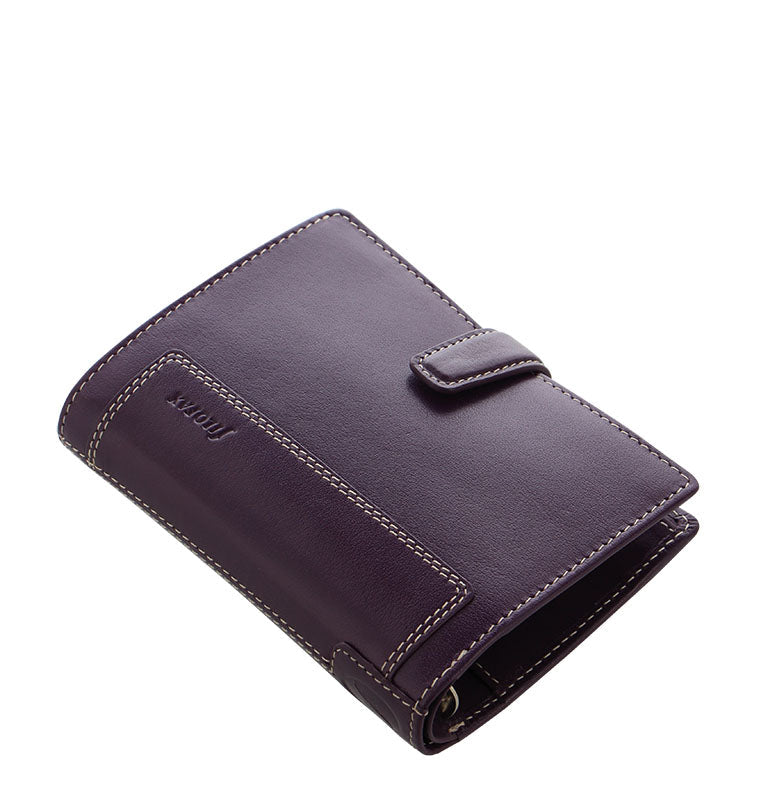 Filofax Holborn Pocket Leather Organiser in Purple