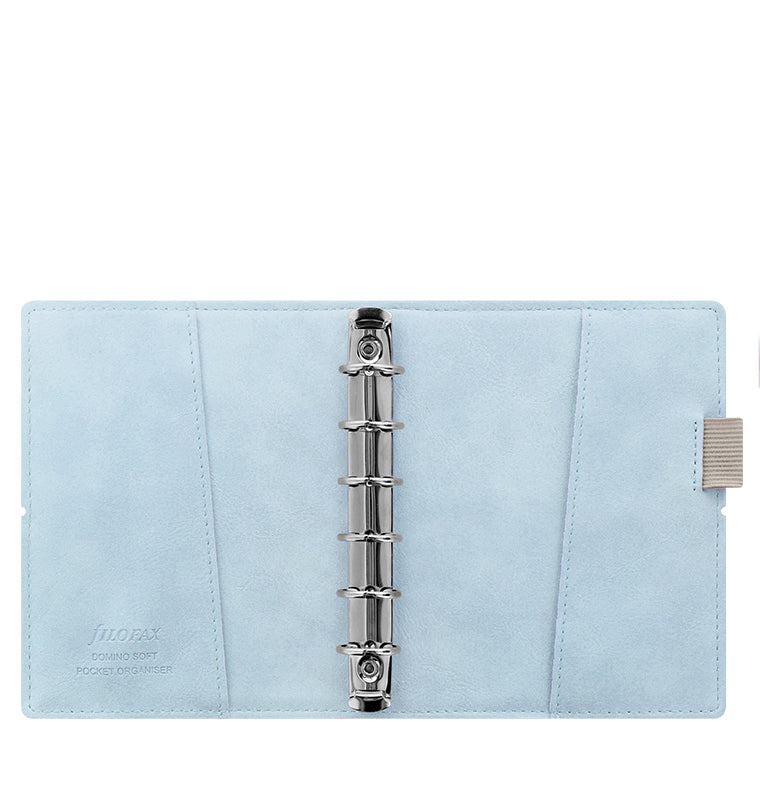Filofax Domino Soft Pale Blue Pocket Organiser
